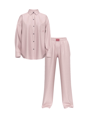 Піжама Modal-Cotton Long Pajama Set Nostalgia Rose Herringbone