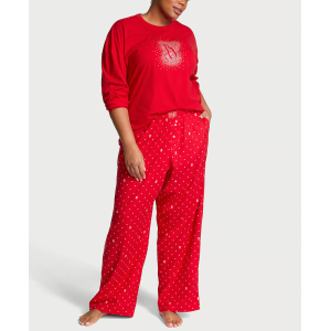 Піжама Flannel Long-Sleeve Tee-Jama Set Lipstick