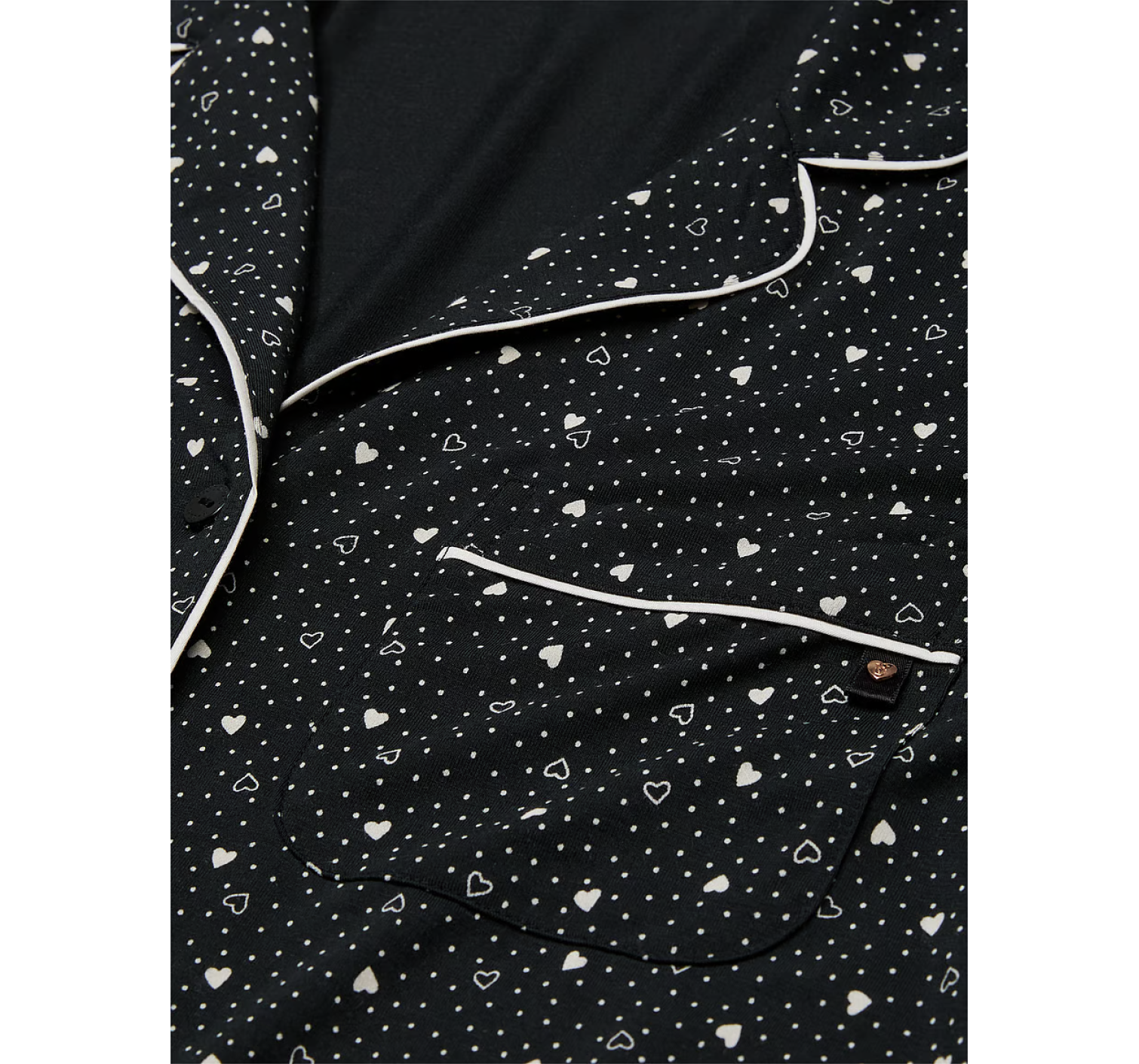 Піжама Modal Soft Short Pajama Set Black Hearts