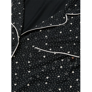 Піжама Modal Soft Short Pajama Set Black Hearts
