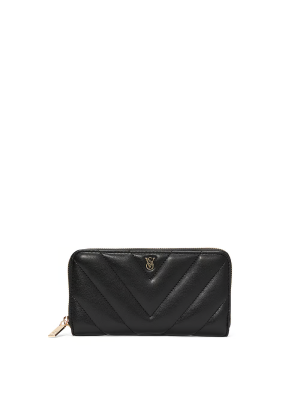 Кошелек Large Wallet with Zip Black