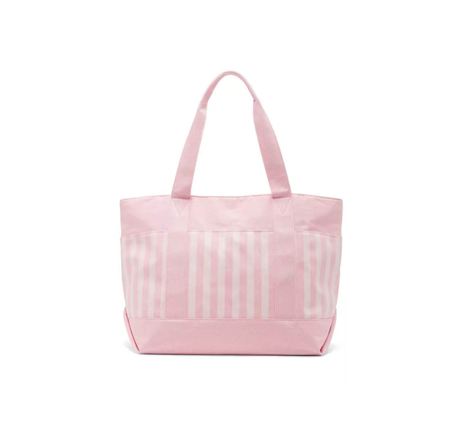 Сумка Cotton Tote Bag Pink & White Stripe