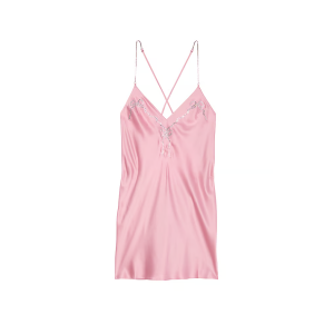 Пеньюар Twinkle Bows Satin Open-Back Slip Chalk Rose