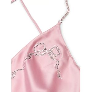 Пеньюар Twinkle Bows Satin Open-Back Slip Chalk Rose