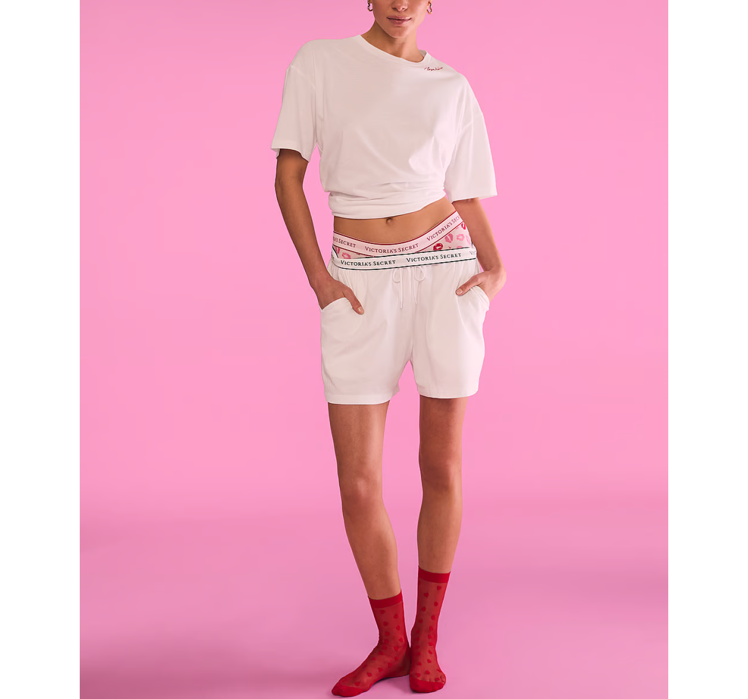 Пижама Cotton Short Pajama Set White