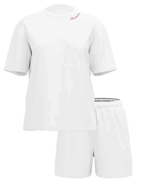 Піжама Cotton Short Pajama Set White