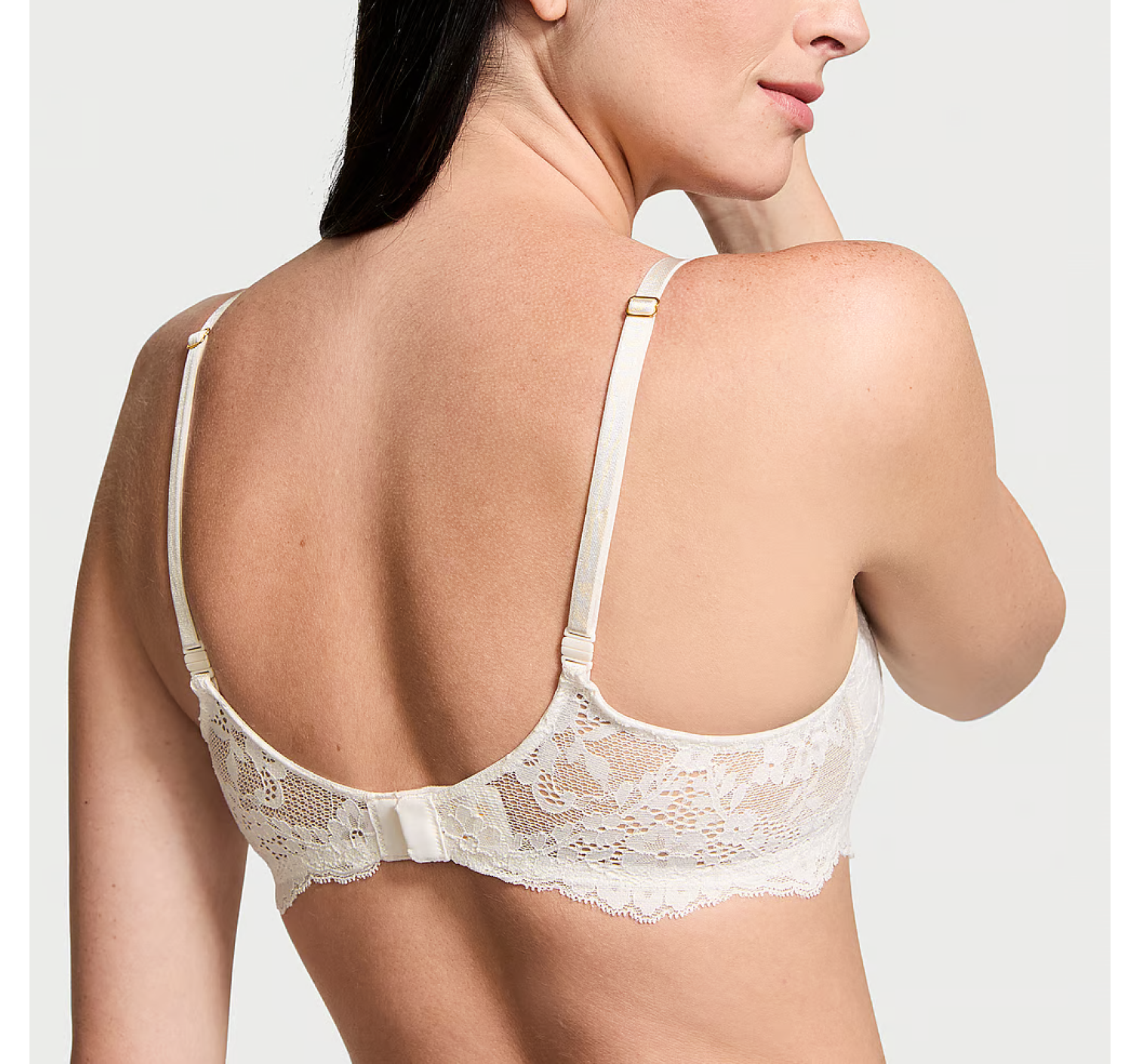 Комплект белья Wicked Unlined Lace Balconette Bra Set Coconut White