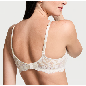 Комплект белья Wicked Unlined Lace Balconette Bra Set Coconut White