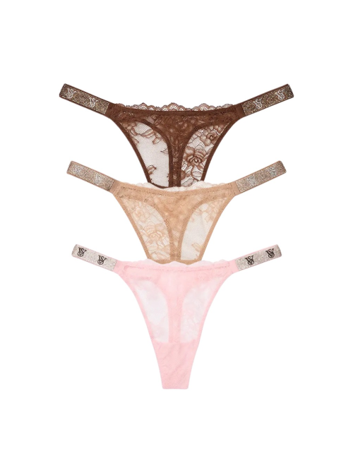 Набор трусиков Shine Strap Thong Panty Box Set Mix