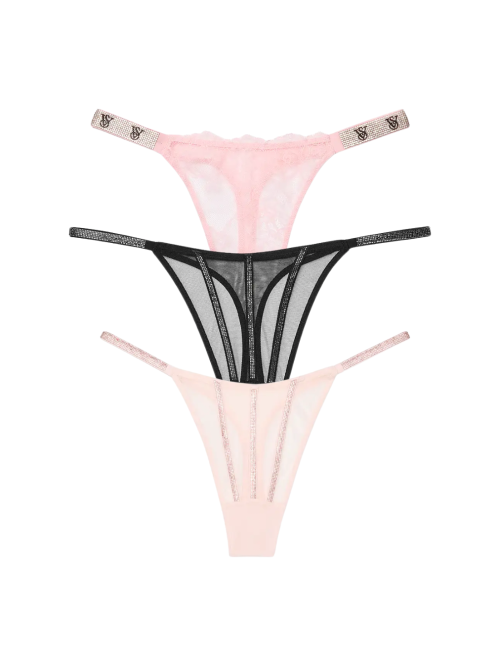 Набор трусиков Shine Strap Thong Panty Box Set Mix