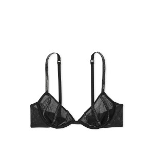 Комплект білизни Very Sexy Sheer Shine Unlined Low-Cut Demi Bra set Mesh Black