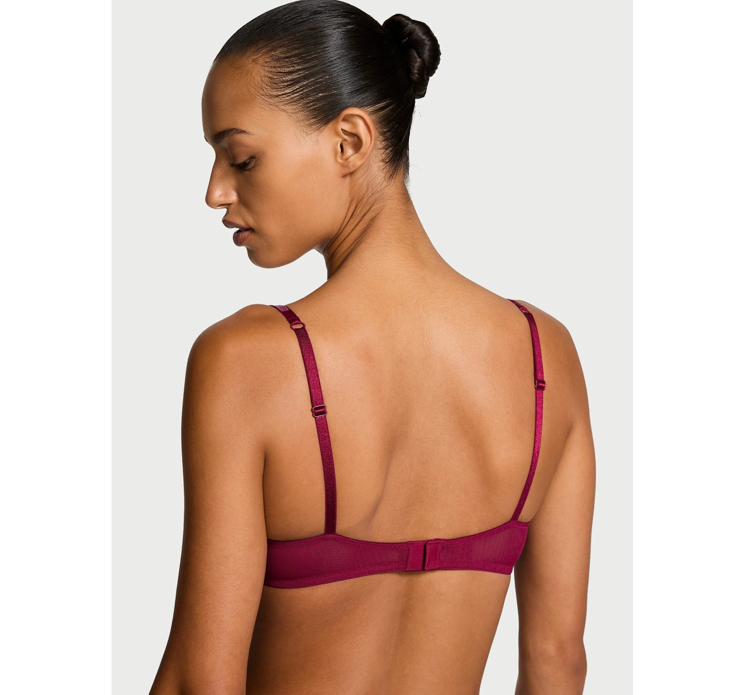 Комплект білизни Very Sexy Sheer Shine Unlined Low-Cut Demi Bra set Campari Red
