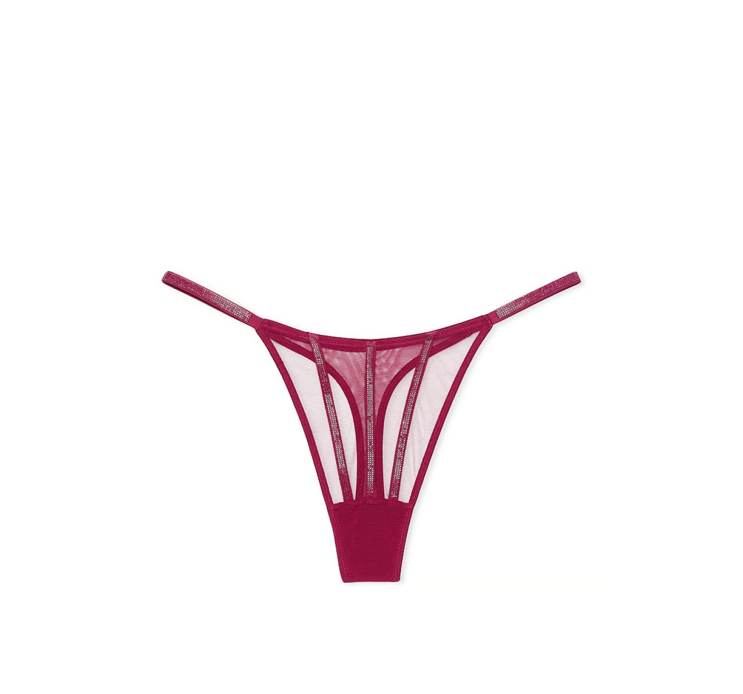 Комплект білизни Very Sexy Sheer Shine Unlined Low-Cut Demi Bra set Campari Red