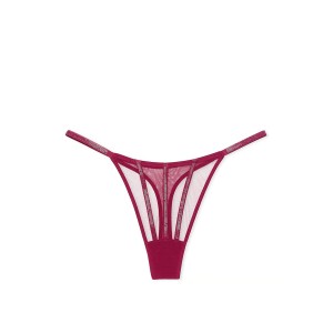 Комплект білизни Very Sexy Sheer Shine Unlined Low-Cut Demi Bra set Campari Red