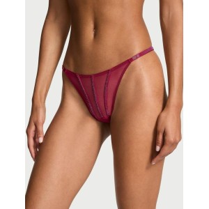 Комплект білизни Very Sexy Sheer Shine Unlined Low-Cut Demi Bra set Campari Red