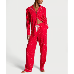 Піжама Flannel Long Pajama Set Lipstick Logo Dos