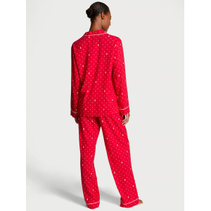 Піжама Flannel Long Pajama Set Lipstick Logo Dos