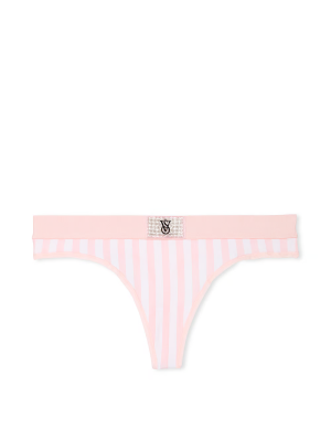 Трусики Logo Cotton Shine Patch Thong Panty Pretty Blossom Stripes