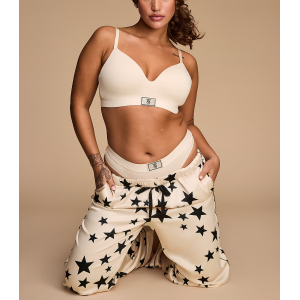 Трусики Logo Cotton Shine Patch Thong Panty Marzipan