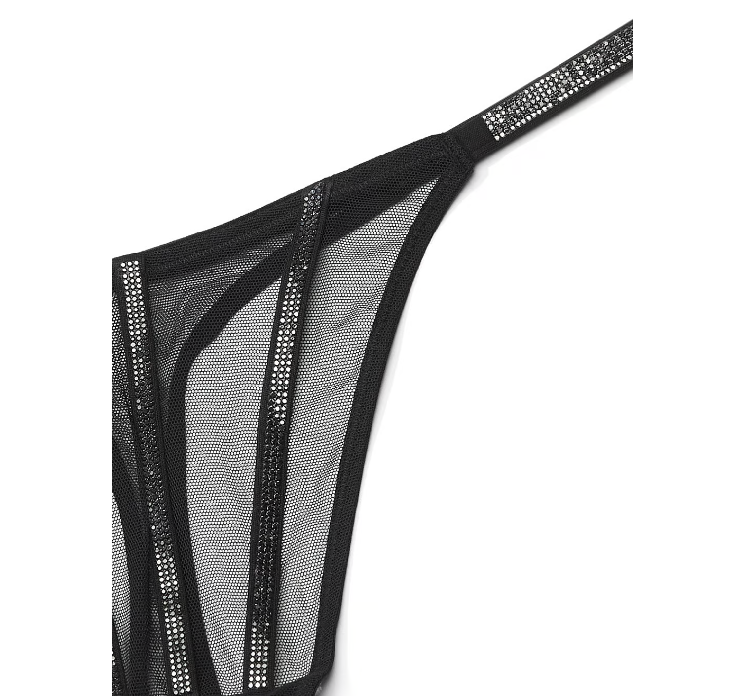 Трусики Sheer Shine Thong Panty Black