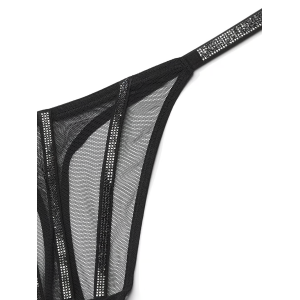 Трусики Sheer Shine Thong Panty Black