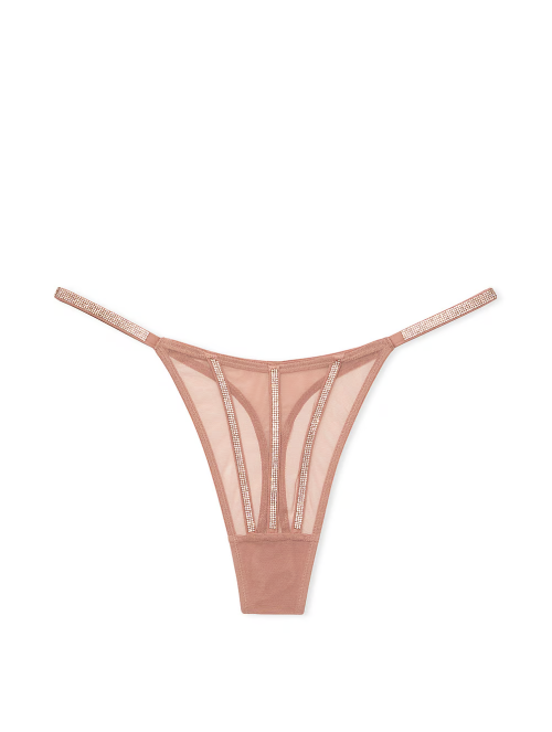 Трусики Sheer Shine Thong Panty Almond Beige