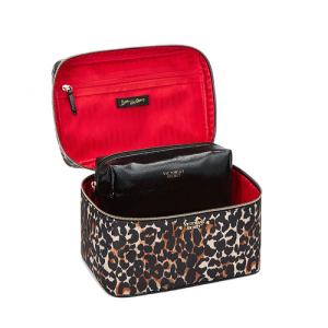 Бьюті кейс Вікторія Сікрет 2 у 1 Train Case Leopard print