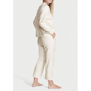 Пижама Cozy Fleece Henley Long Pajama Set