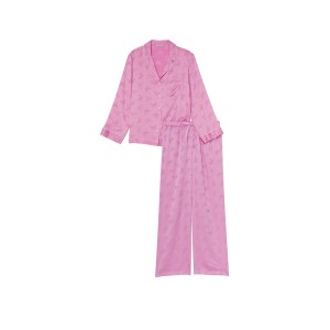 Пижама Satin Long Pajama Set Victoria’s Secret Citron Floral