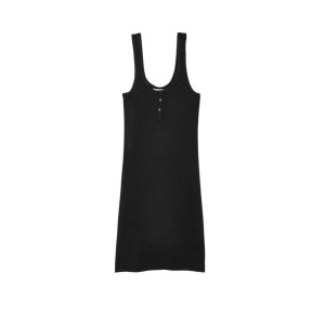 Ночная рубашка Cotton Ribbed Sleepshirt Black 