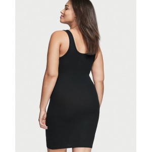 Ночная рубашка Cotton Ribbed Sleepshirt Black 