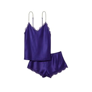 Пижама Shine Rope Strap Satin Cami Pj set Brilliant Purple