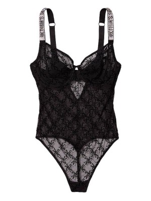 Боди Victoria’s Secret Very Sexy Shine Strap Mesh Bodysuit