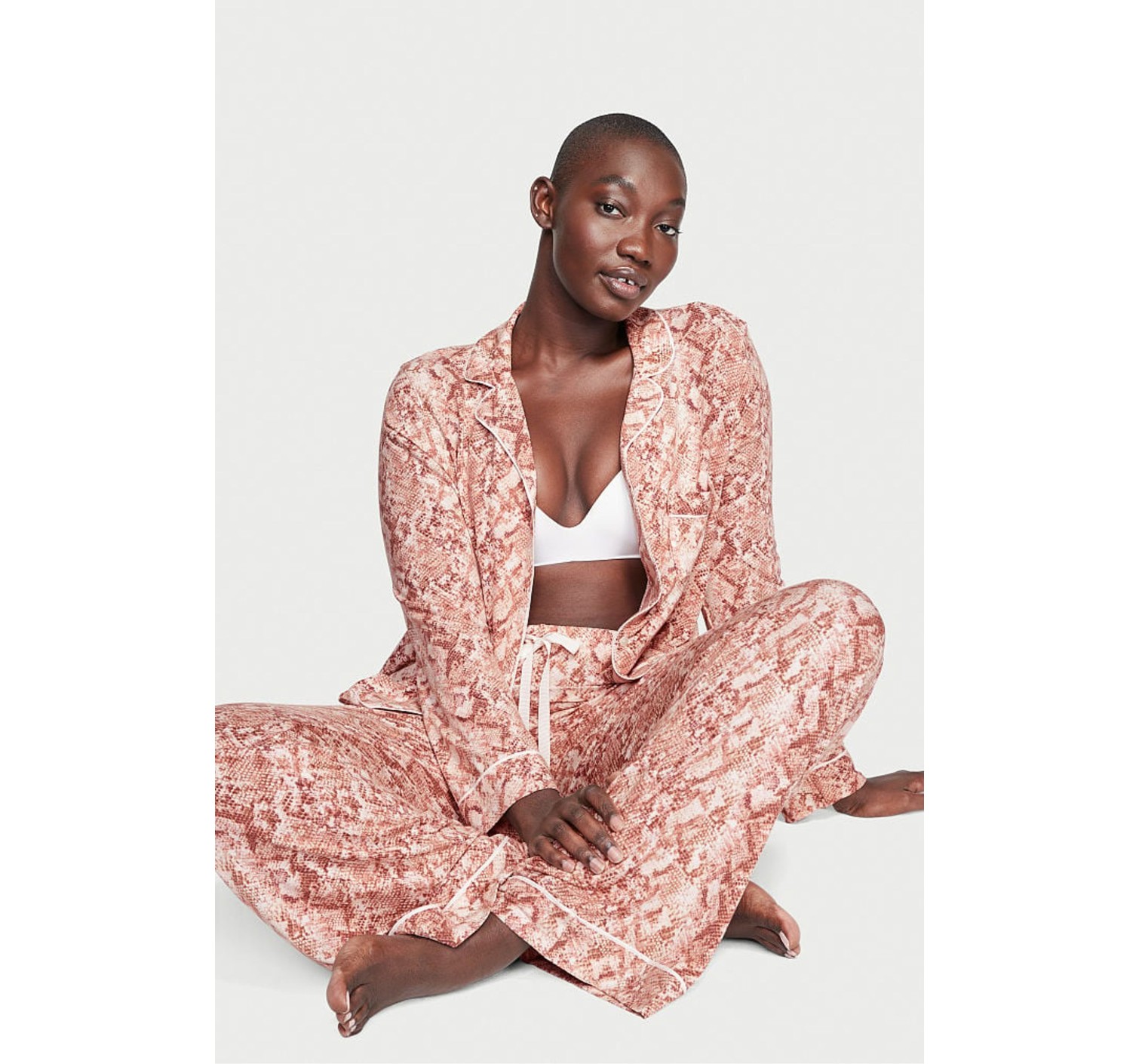 Піжама Modal Long Pajama Set Snake print