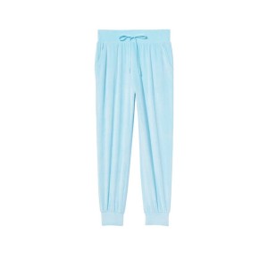 Велюровый костюм Виктория Сикрет Ribbed Velour Hoodies Jogger Sky blue