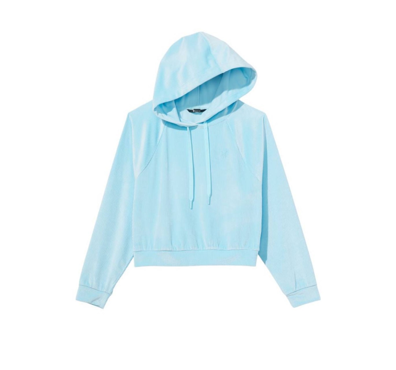 Велюровый костюм Виктория Сикрет Ribbed Velour Hoodies Jogger Sky blue