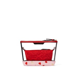 Косметичка Victoria’s Secret 2 в 1 AM PM Beauty Bag Duo Heart print❤️