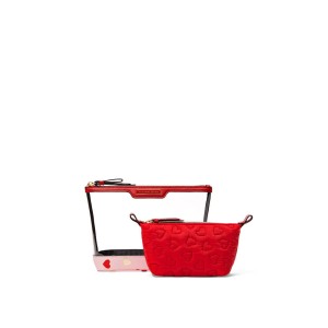 Косметичка Victoria’s Secret 2 в 1 AM PM Beauty Bag Duo Heart print❤️
