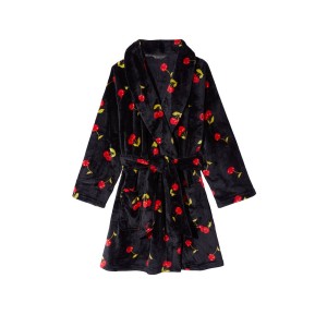 Плюшевый Халат Victoria's Secret Short Cozy Robe Cherry