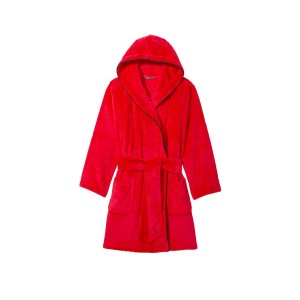 Халат Short Cozy Robe Hooded  Red Logo