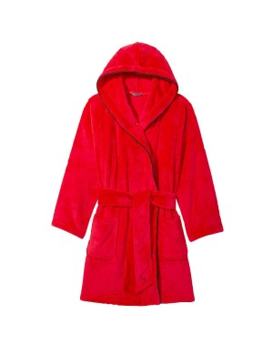 Халат Short Cozy Robe Hooded  Red Logo