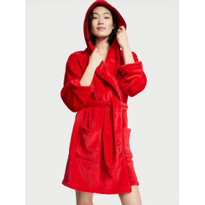 Халат Short Cozy Robe Hooded  Red Logo