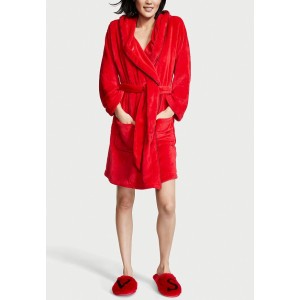 Халат Short Cozy Robe Hooded  Red Logo