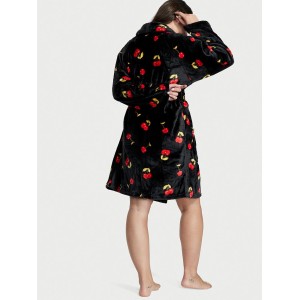Плюшевый Халат Victoria's Secret Short Cozy Robe Cherry