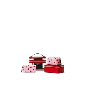 Набор косметичек  4-in-1 Train Case Heart print❤️