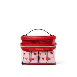 Набор косметичек  4-in-1 Train Case Heart print❤️