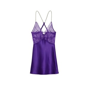 Пеньюар Victoria’s Secret Shine Rope Strap Satin Slip Brilliant Purple