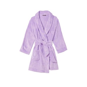 Плюшевый Халат Short Cozy Robe Petal Purple Plush Heart