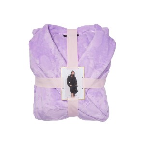 Плюшевый Халат Short Cozy Robe Petal Purple Plush Heart