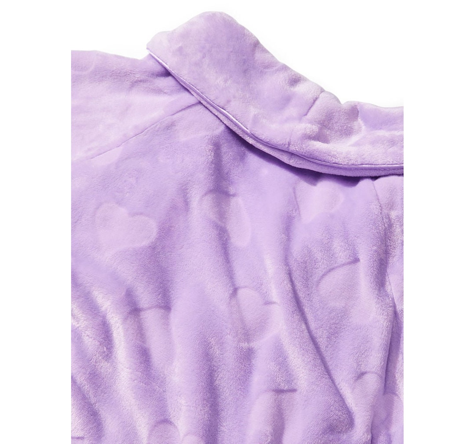 Плюшевый Халат Short Cozy Robe Petal Purple Plush Heart
